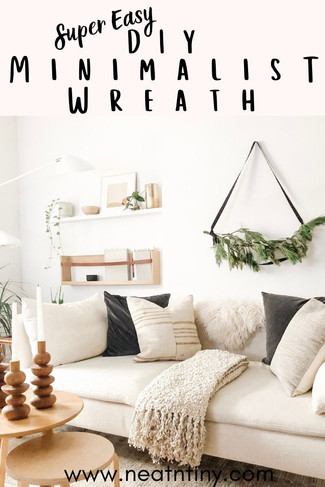 DIY Minimalist Christmas Wreath