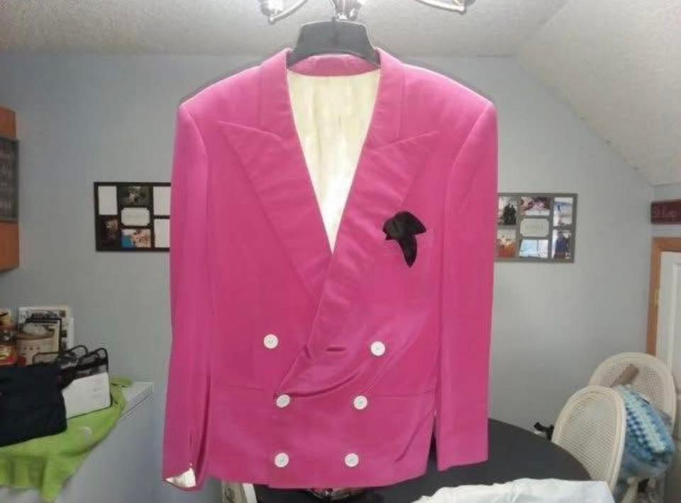 The fuschia suit today