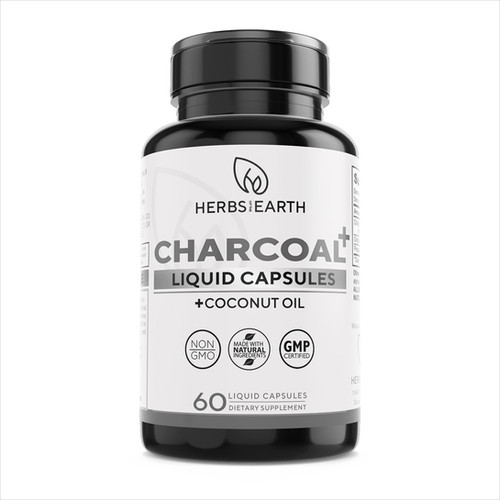 Activated Charcoal with Coconut Oil Digestive Support herbs of the earth