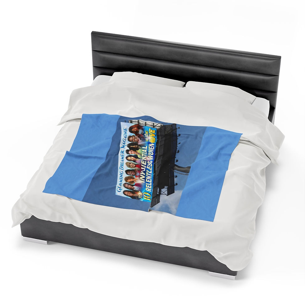 Thumbnail: Top 10 Influential Relentless Women On the Move Plush Blanket