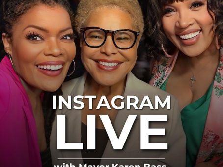 Join Emmy-nominated actresses Yvette Nicole Brown and Kym Whitley for an engaging and inspiring Instagram Live Conversation with Mayor Karen Bass on Saturday, May 30th, at 2:30 PM PST.
