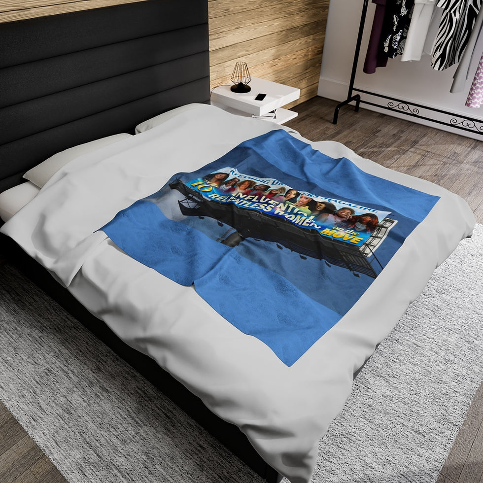 Thumbnail: Top 10 Influential Relentless Women On the Move Plush Blanket