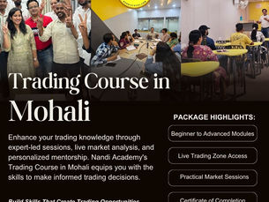 Best Stock Market Course in Mohali: Build Skills Today, Shape Your Financial Tomorrow