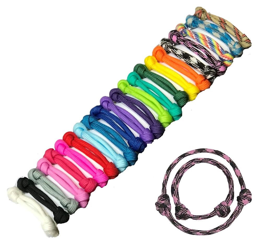 Paracord coloured Puppy Whelping Litter Collar pairs by posh pets boutique