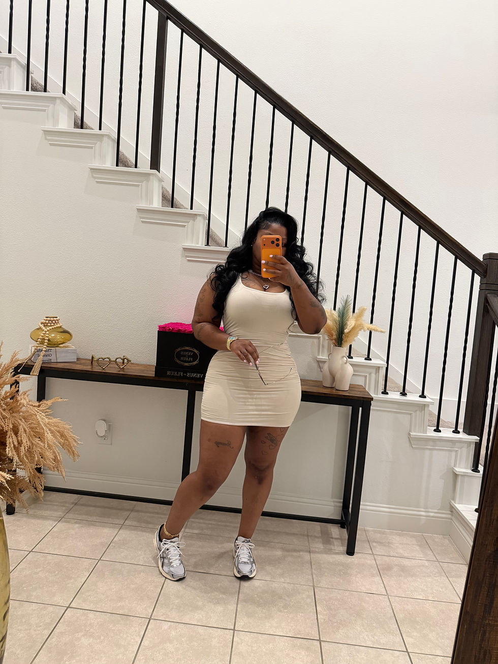 Thumbnail: Tan Mini Dress
