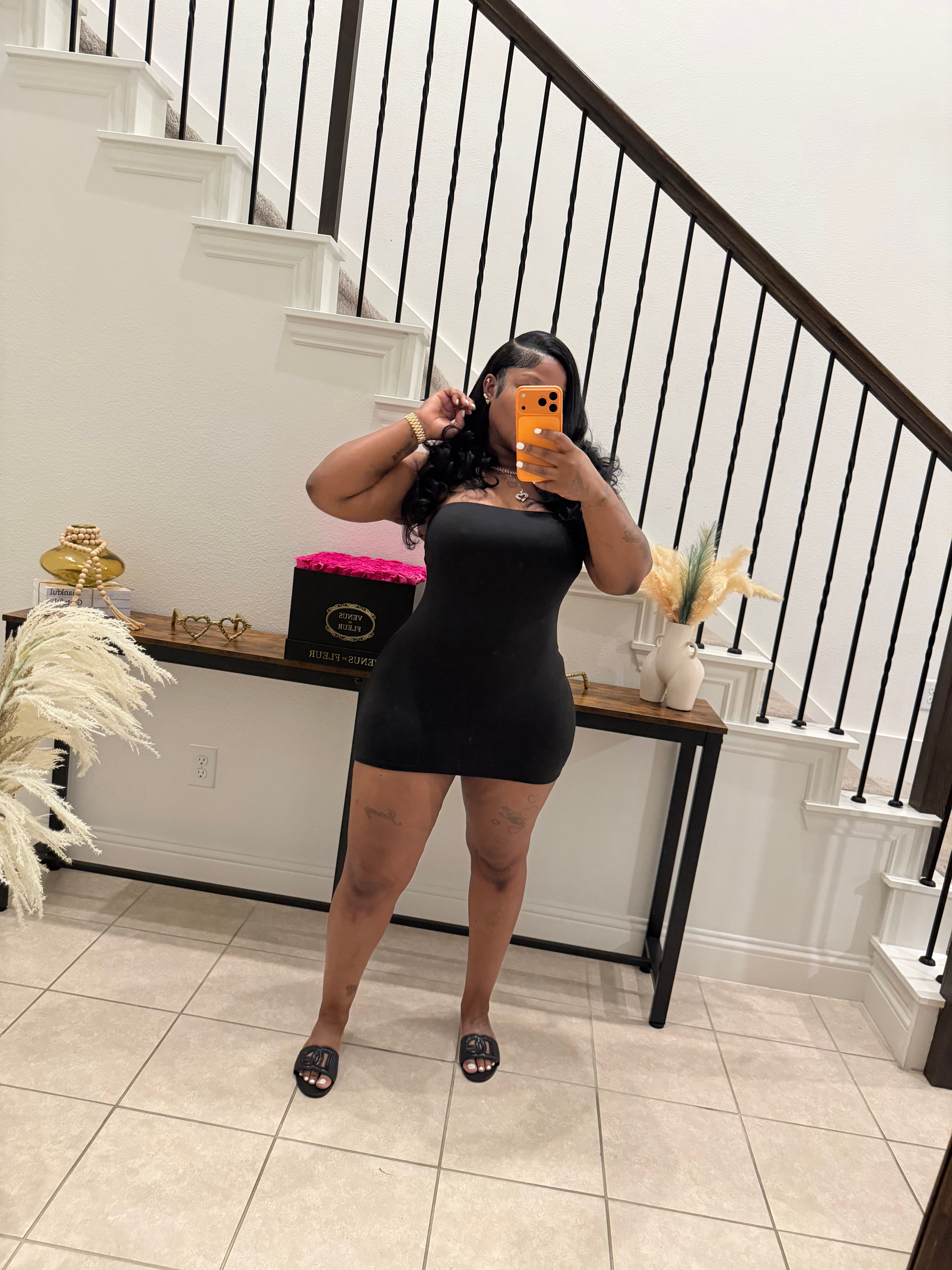 Tube Mini Dress Black 🖤