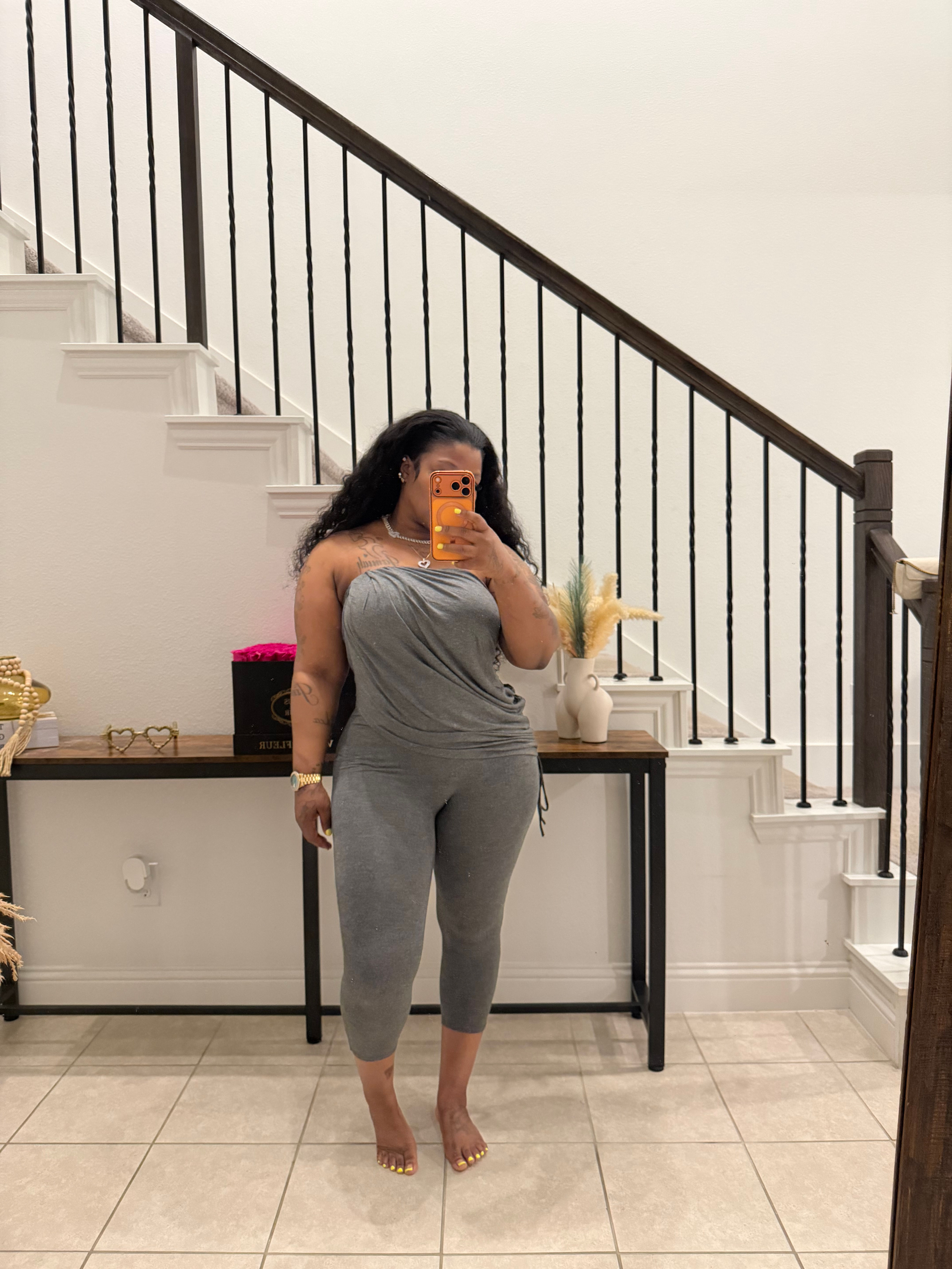 Grey Jumpsuit 