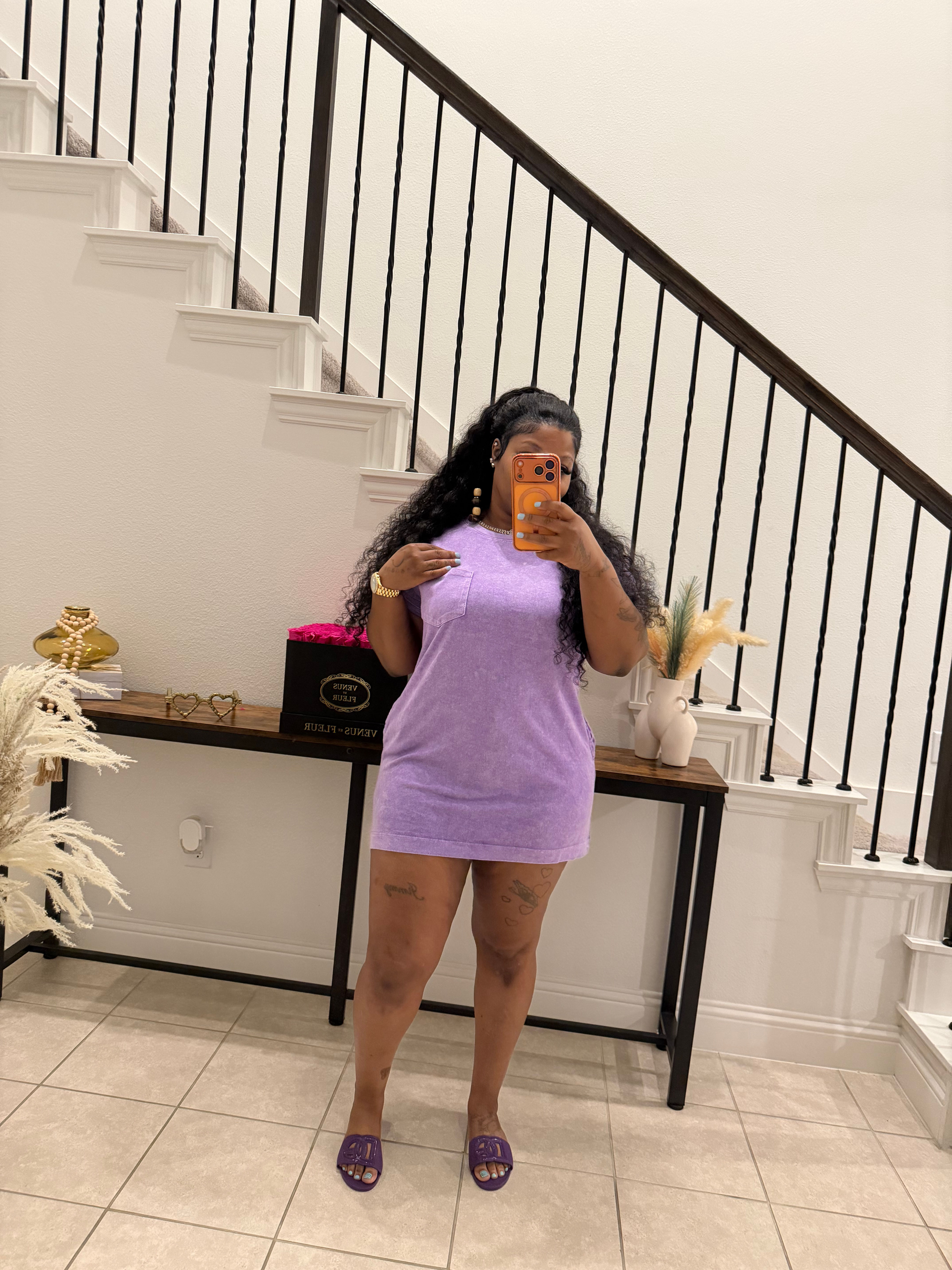 T-SHIRT DRESS (PURPLE 💜