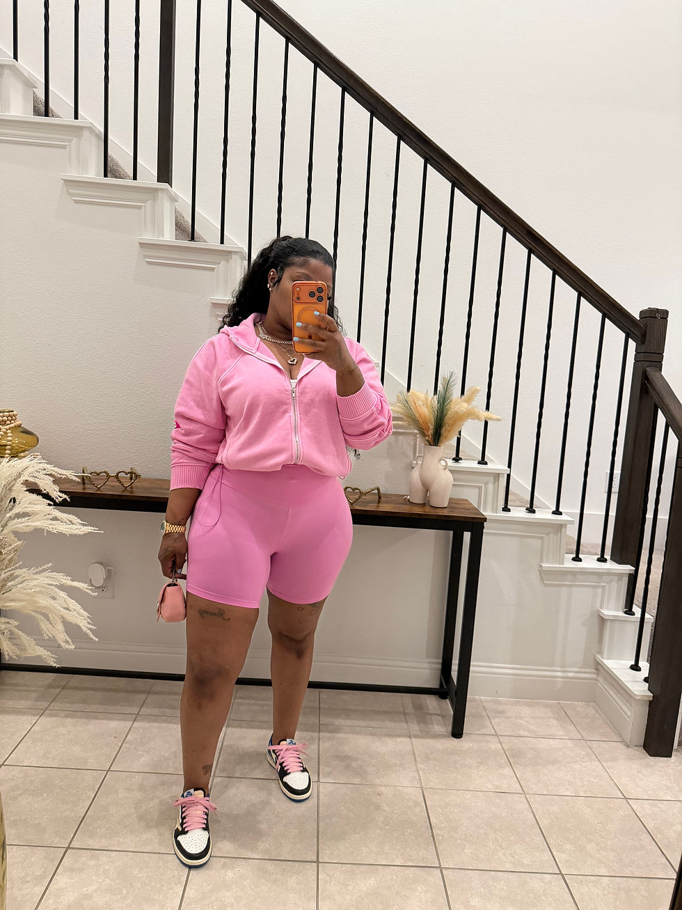 Thumbnail: 3 Piece Hoodie Set (Pink 🩷