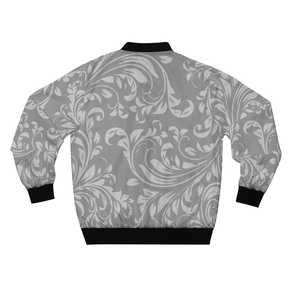 Miniatura: Classy Gray Bomber Jacket