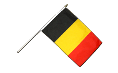 drapeau sur baton belge