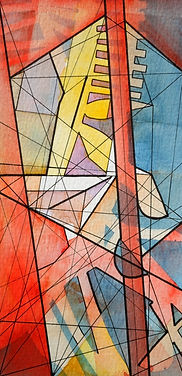 Javier Bonito, artista, artist, acuarela, watercolor, pintor, painter, dibujo a tinta, ink drawing