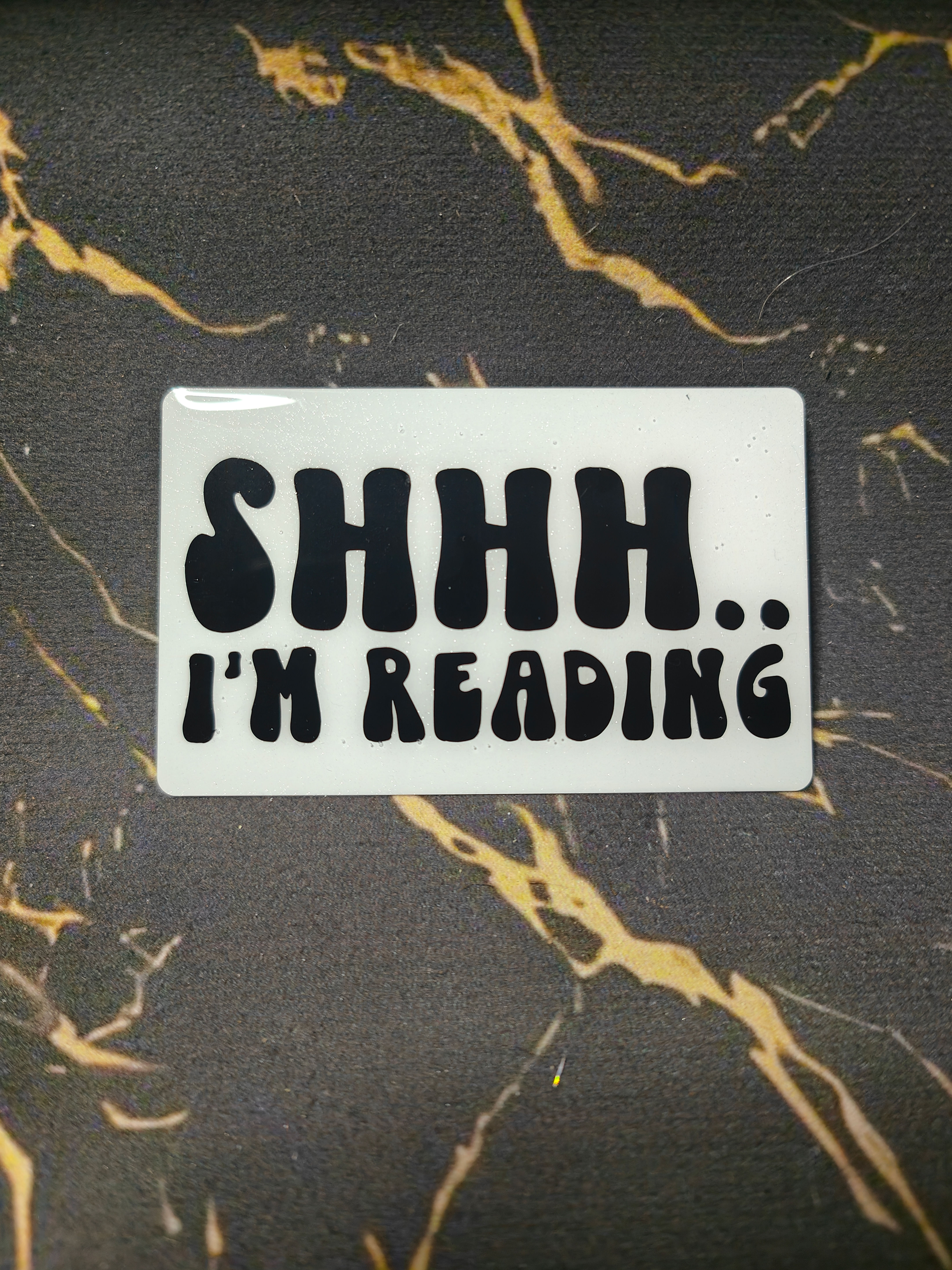 BM- Shh- Business Card Bookmark