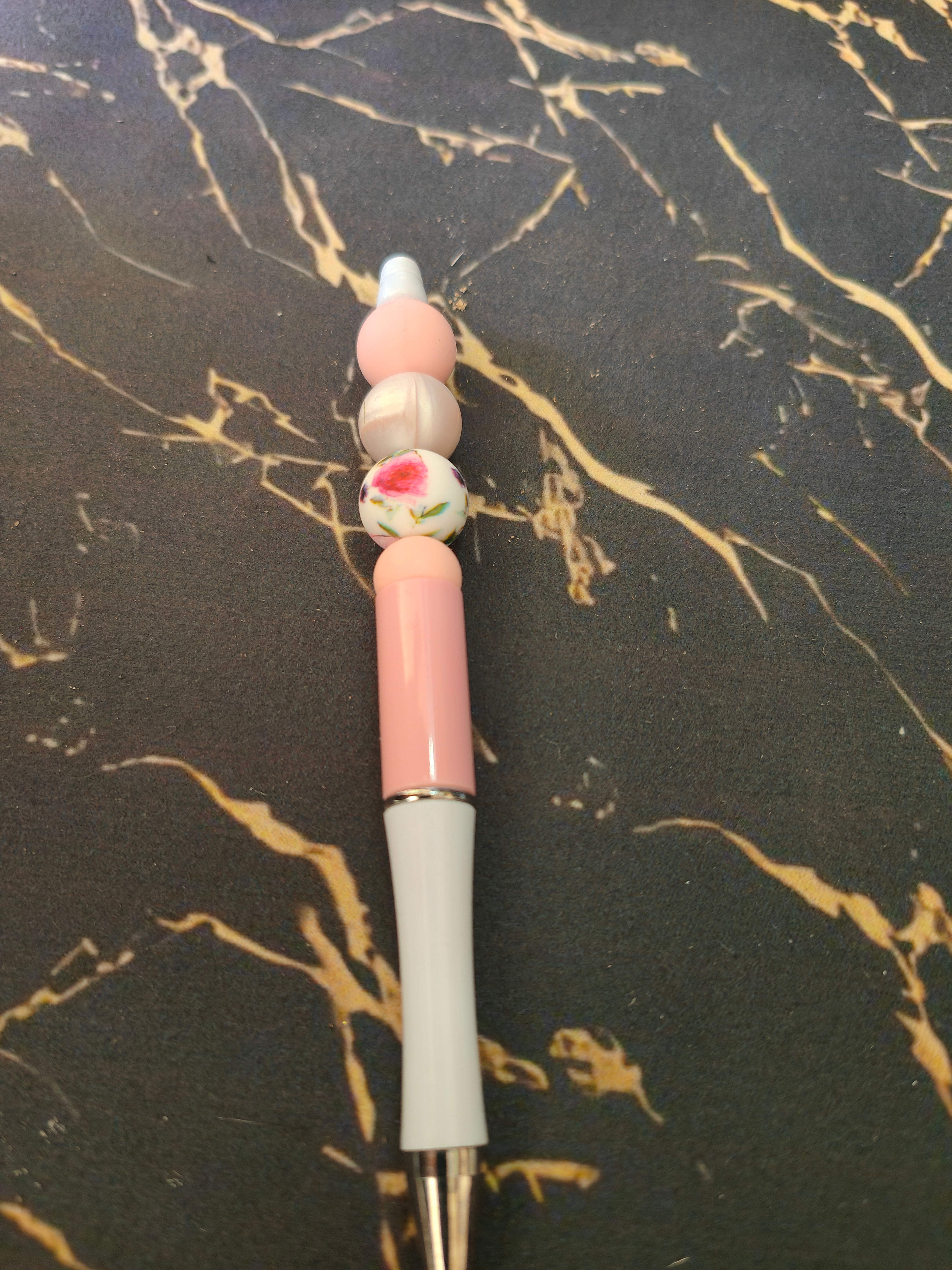 P-Simple Pink- Silicone Bead Pen