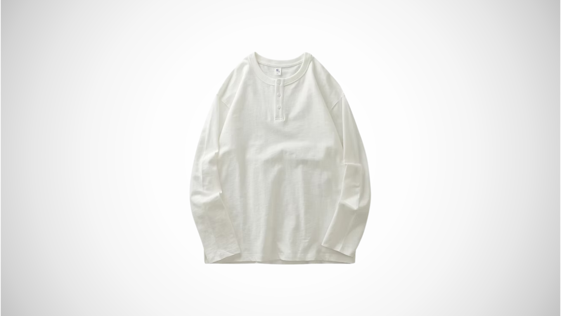 DUKEEN Camisa Henley de Manga Longa 100% Algodão
