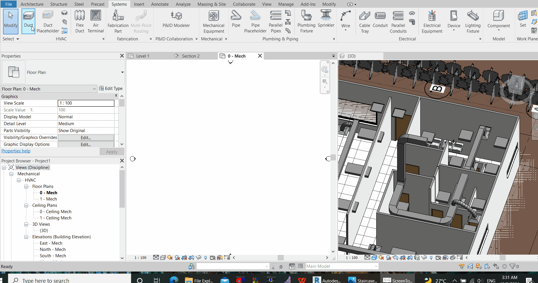 Draw a Duct - Routing Preference (Not disclose File Directories).gif