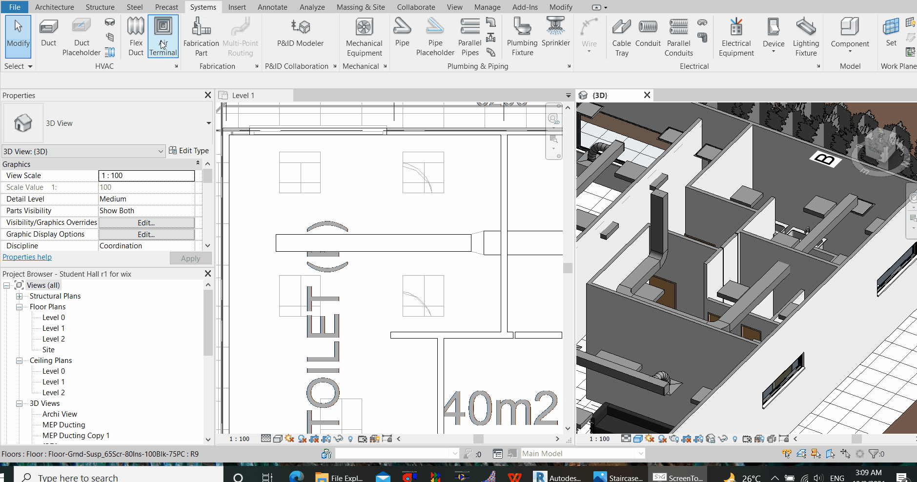 Draw a Duct - Air Terminal.gif