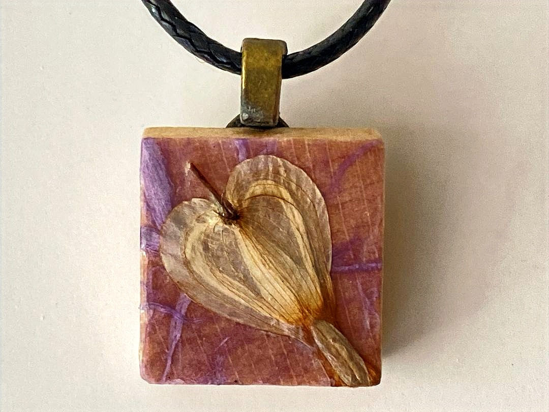 Love Lies Bleeding Scrabble Tile Pendant