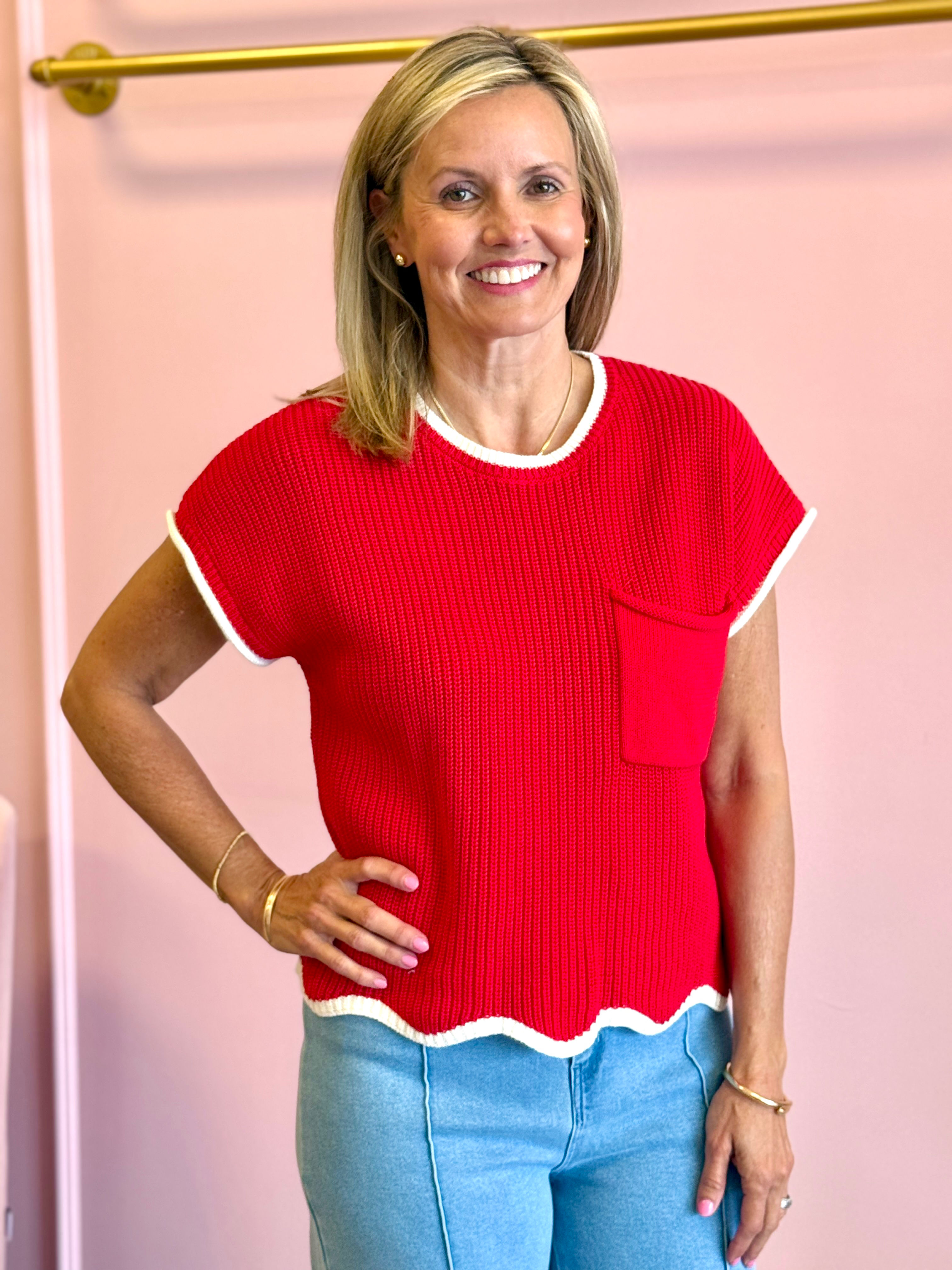 Sierra Sweater - Red