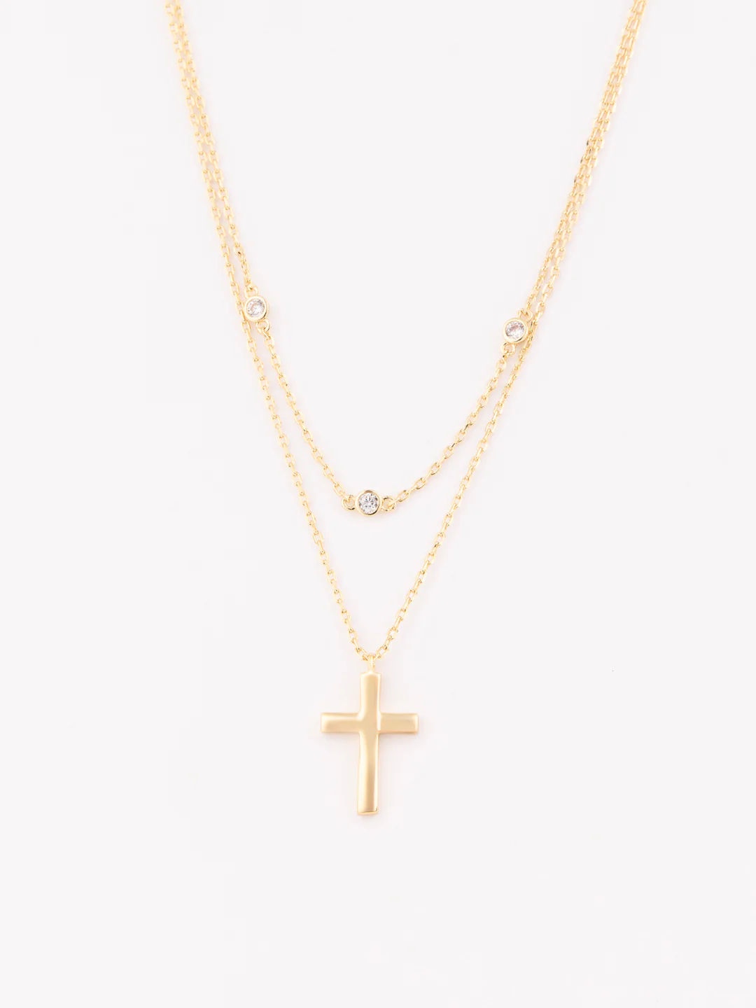 Iris Cross Luxe Necklace
