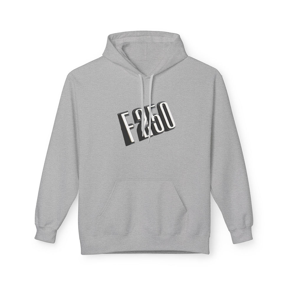 Thumbnail: F250 Retro Stacked Logo Hoodie — Vintage Truck Crewneck Sweatshirt