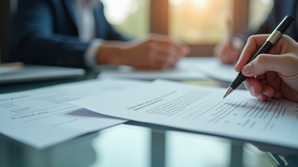 Vue rapprochée d’un contrat d’assurance vie entière avec des documents financiers