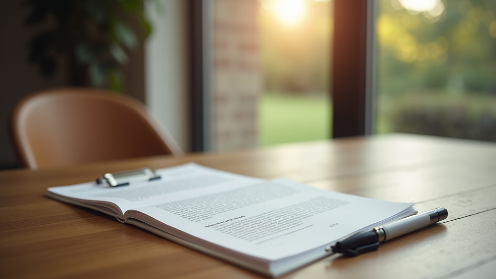 Vue rapprochée d’un contrat d’assurance vie posé sur une table en bois