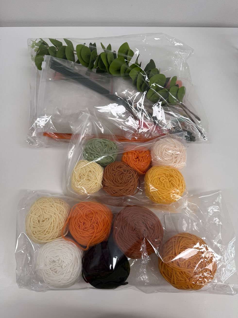 Thumbnail: Crochet bouquet DIY kit materials yarn hook stuffing accessories