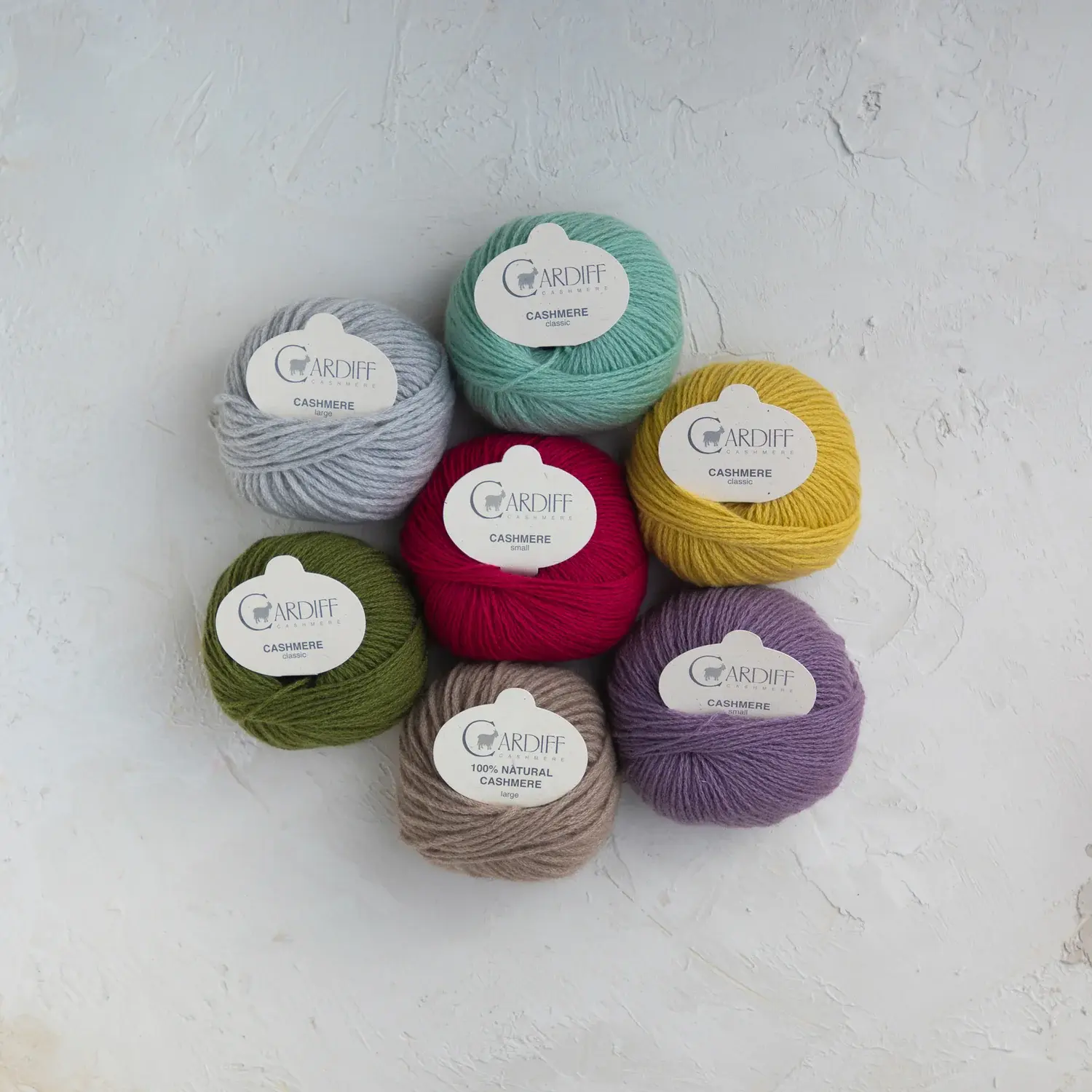 Cardiff Cashmere yarn collection colorful premium knitting yarn Australia soft luxury yarn balls for crochet knitting project