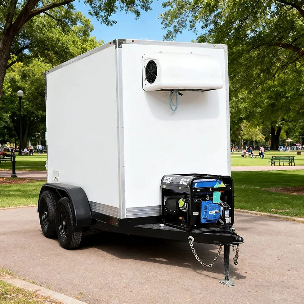 Thumbnail: Mobile Cool Room Trailer Chiller Freezer Small Trailer Refrigeration Unit
