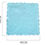 Thumbnail: 10 x Cotton Linen Scalloped Napkin Baby Blue