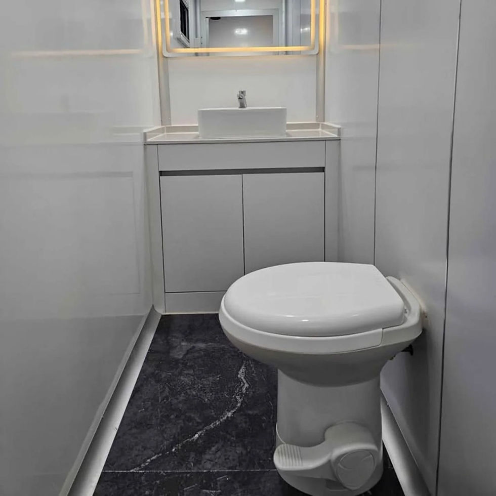 Thumbnail: Compact 2-Station Portable Mobile Toilet Trailer