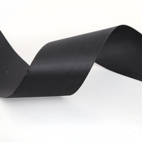 Thumbnail: Black Satin Car Ribbon 5cm x 50m Wedding Party Event Gift Wrap Bow Decoration