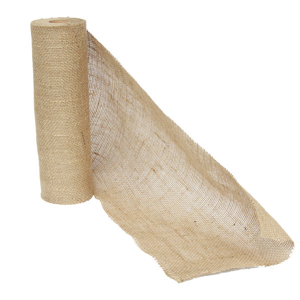 Thumbnail: 10 Meter x 35 cm Wedding Event Natural Hessian Burlap Table Runner Decoration