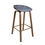 Thumbnail: Blake Bar Chair With Oak Finish Metal Legs