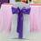 Thumbnail: 10 x Purple Satin Table Runner Chair Cover Sash Ribbon Roll Wedding Decor