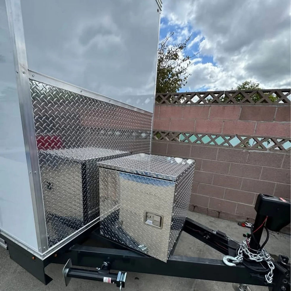Thumbnail: Luxury 2 doors Mobile Toilet Single Axle Enclosed Utility Trailer