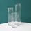 Thumbnail: Set of 3 Clear Glass Cylinder Candle Holder