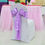 Thumbnail: 10 x Lavender Satin Table Runner Chair Cover Sash Ribbon Roll Wedding Decor