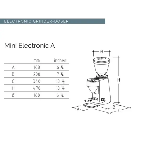 Thumbnail: Mazzer Mini Electronic On Demand Espresso Grinder