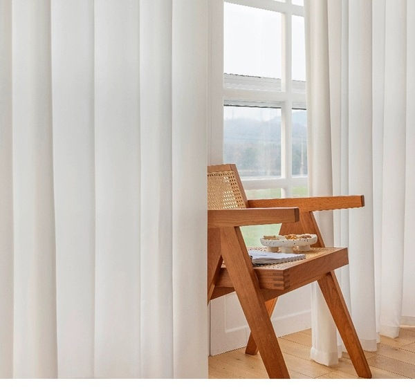 Off White Spandex 4-Way Polyester Stretch Backdrop Curtain Panel 6mL