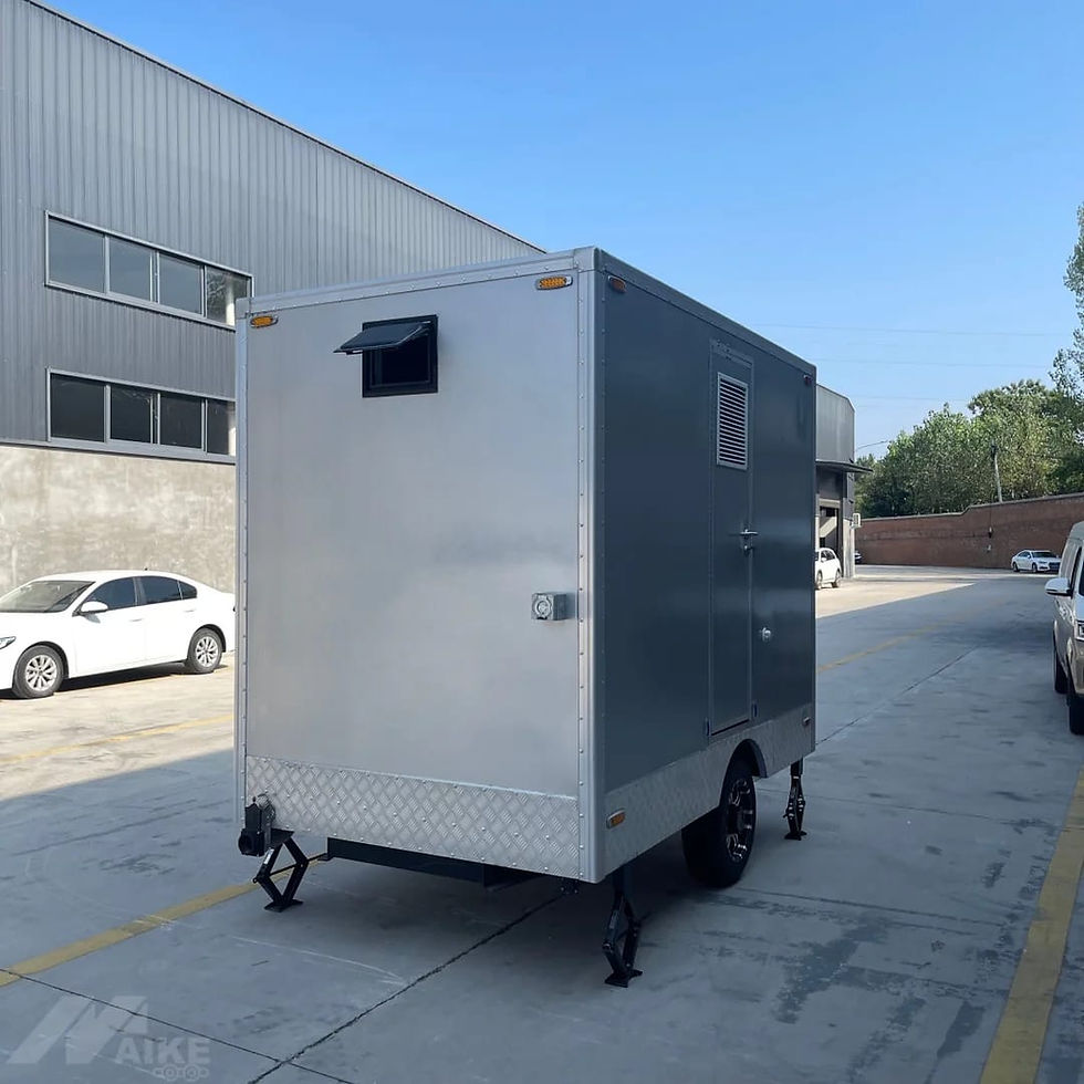 Thumbnail: 2.99m Silver Single Axle Restroom Trailer