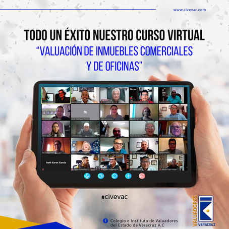 Gracias a los más de 60 participantes en la Clínica "Valuación de Inmuebles Comerciales y Oficinas"