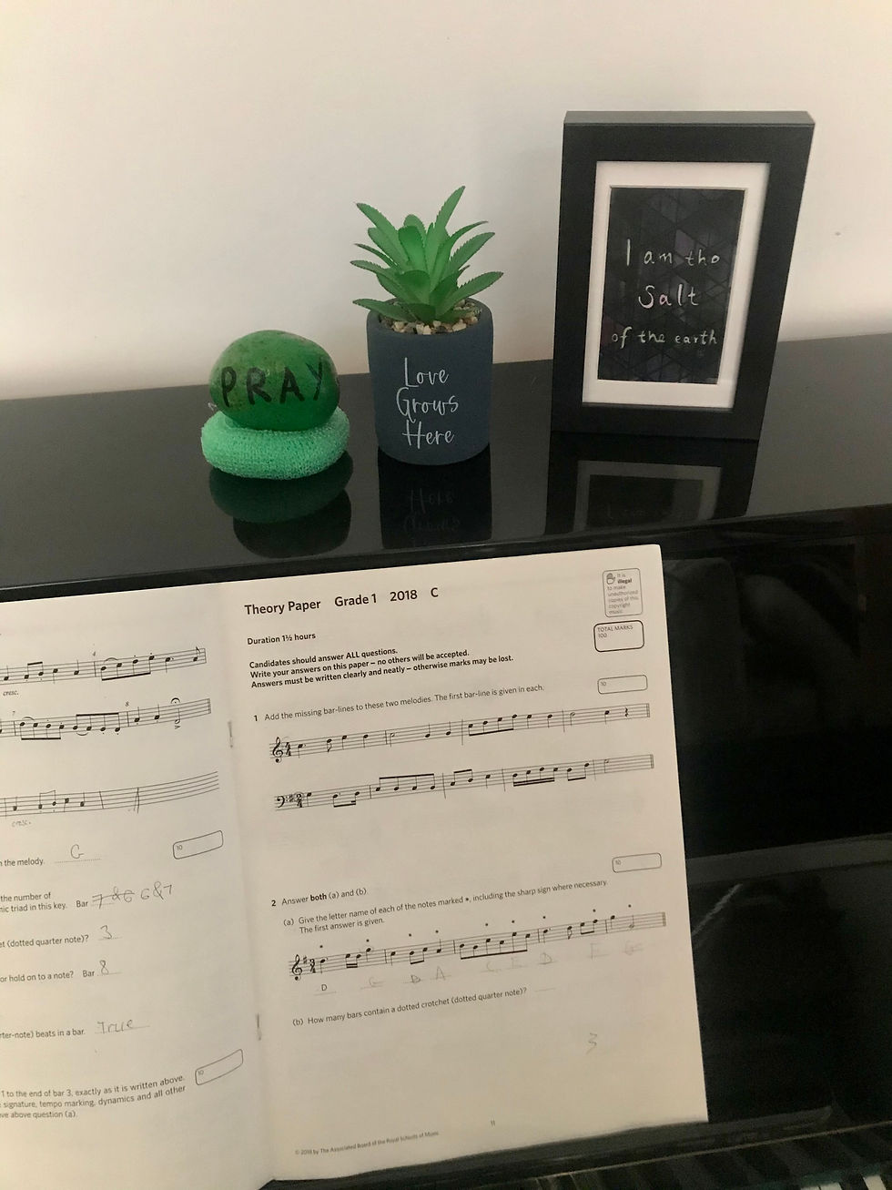 Thumbnail: I am the salt of the world, in Korean (frame 12.5x17.5cm)