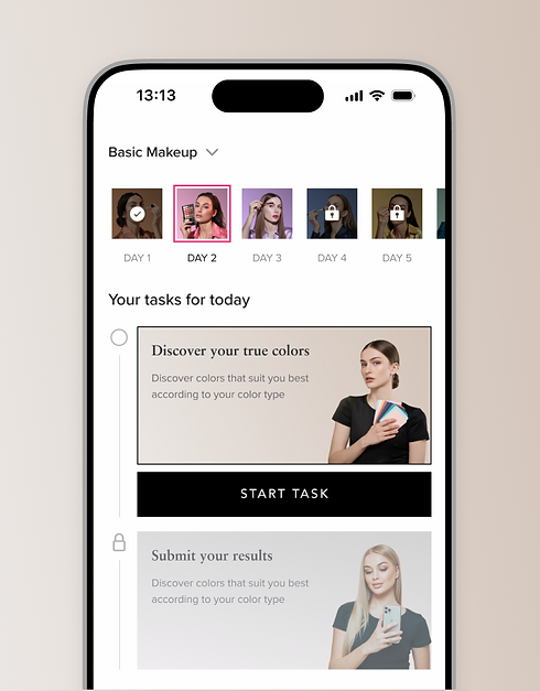 Skyfluence Beauty App Interface