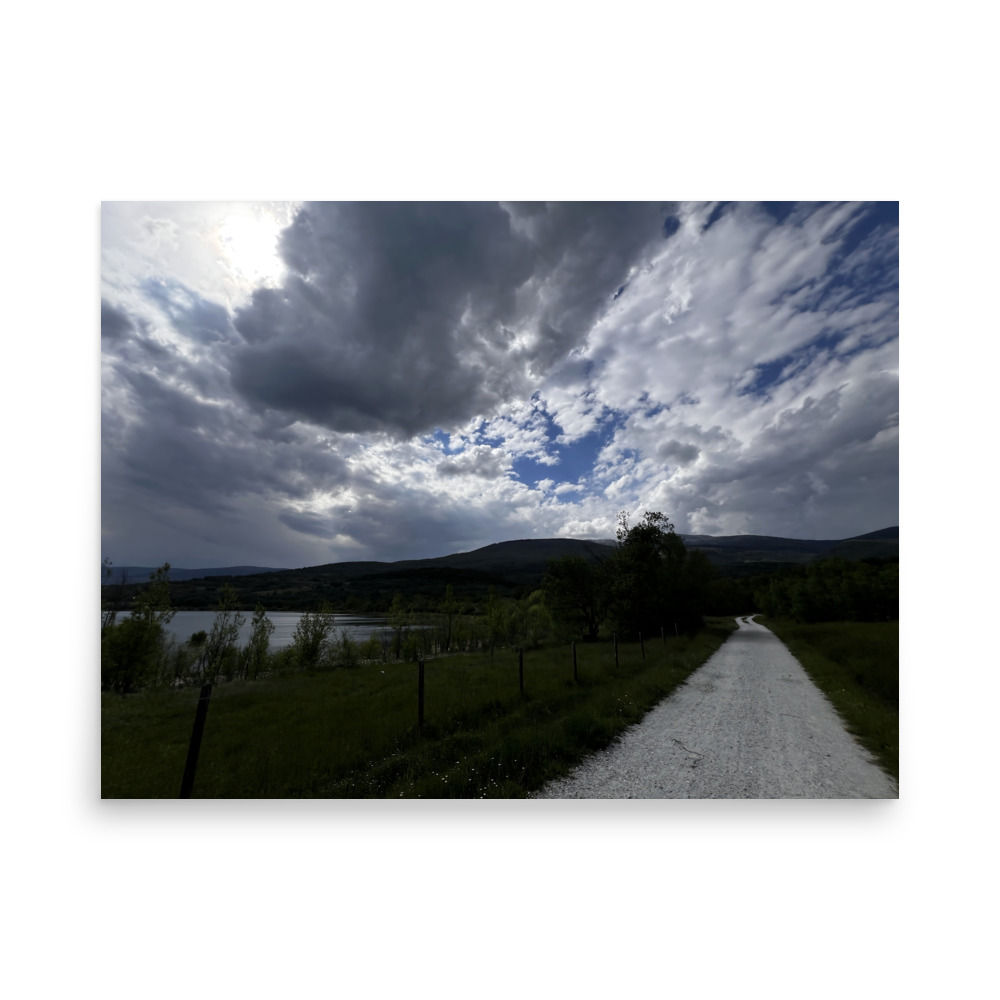 Walking towards the storm
