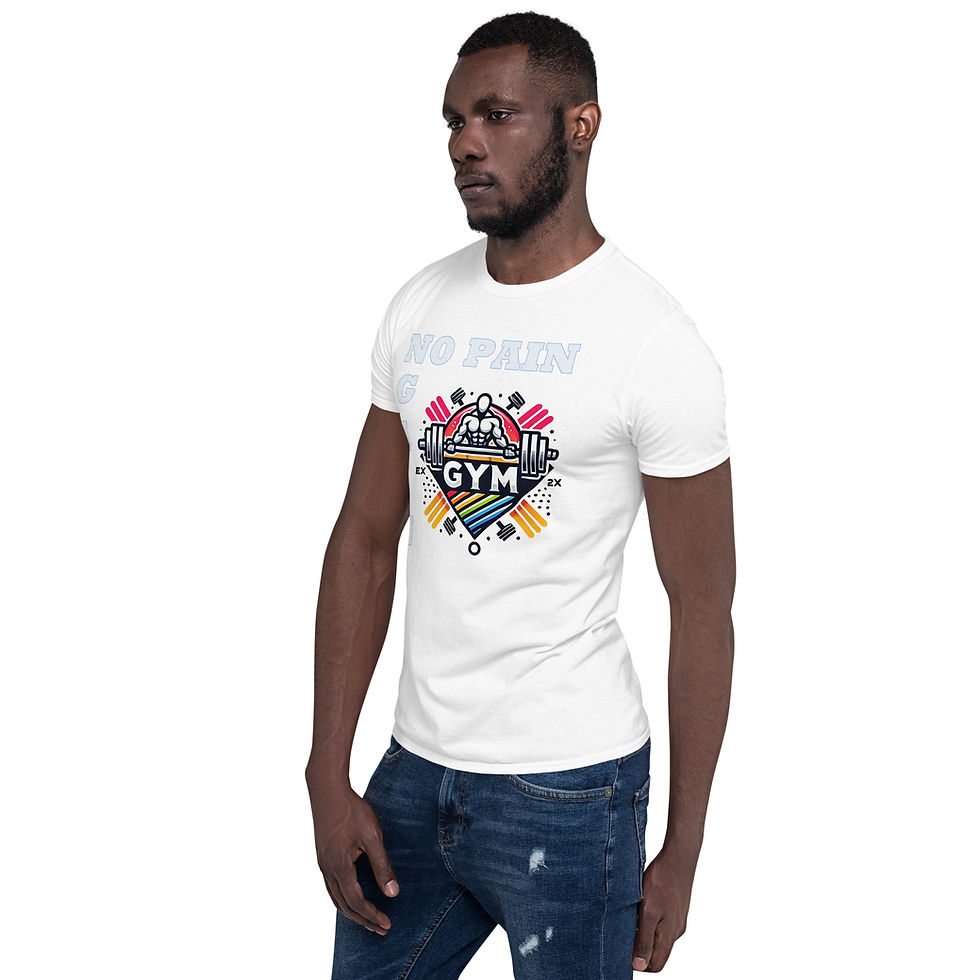 Thumbnail: No pain no gain Clear - Short-Sleeve Unisex T-Shirt