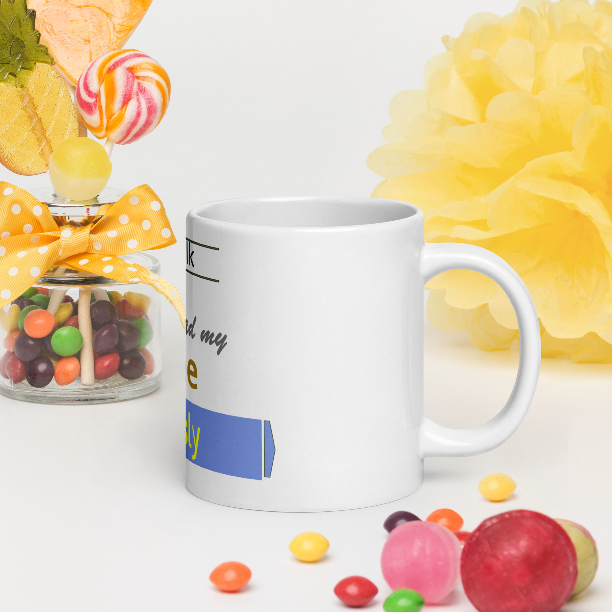 Don´t talk - White glossy mug