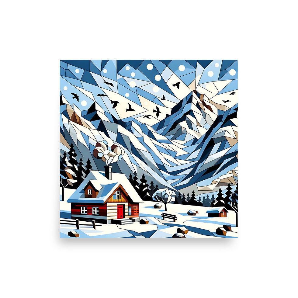 Thumbnail: Abstract mountain landscape artwork | EyeofmyCam