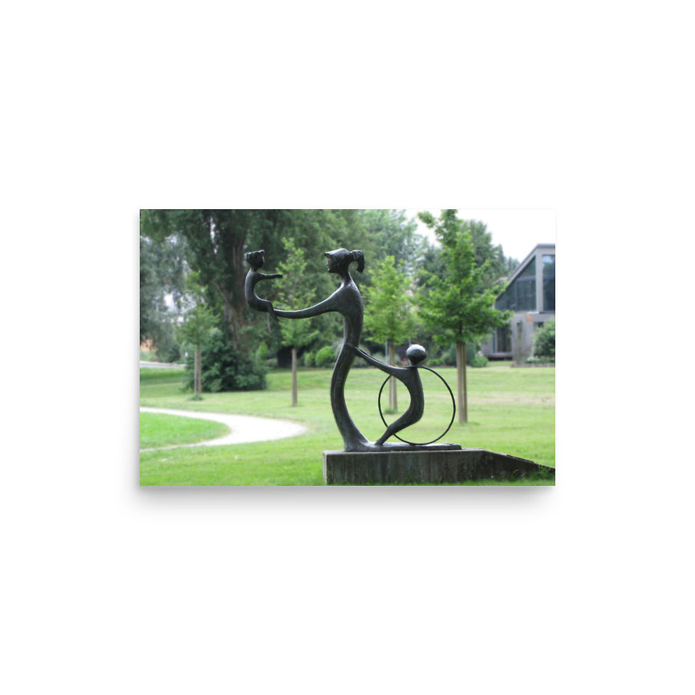 Thumbnail: Woman with children art poster | EyeofmyCam